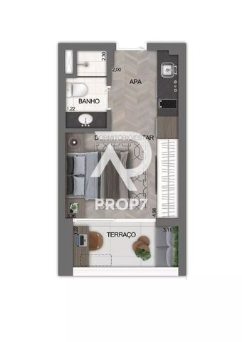 Foto Kitnet / JK / Studio