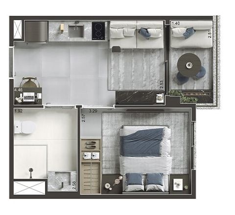Foto Kitnet / JK / Studio