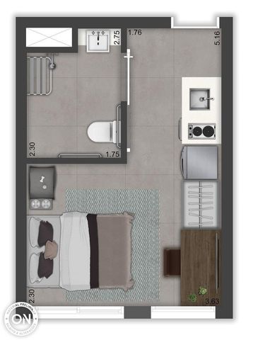 Foto Kitnet / JK / Studio