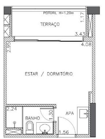 Foto Kitnet / JK / Studio