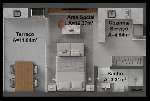 Foto Kitnet / JK / Studio