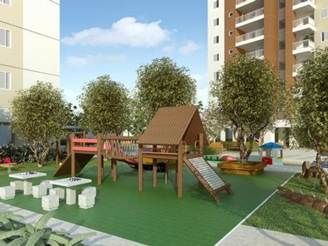 Foto 17 do Everyday Residencial Club, em Vila Augusta / Santa Bárbara D'Oeste oferecendo Churrasqueira, Espaço Gourmet, Forno de Pizza, Jardim, Piscina, Piscina Infantil, Playground, Quadra Poliesportiva, Sala de Ginástica, Salão de Festa, Salão de Jogos