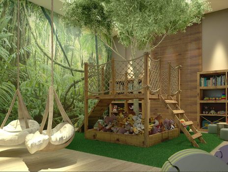 Foto 12 do Le Soleil, em Ecoville / Apucarana oferecendo Children Care, Espaço Gourmet, Espaço Zen, Jardim, Piscina, Piscina Aquecida, Piscina Infantil, Pista Cooper, Playground, Quadra Poliesportiva, Sala de Ginástica, Salão de Festa, Salão de Jogos, Sauna, Vestiário