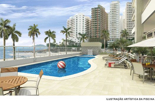 Foto 3 do La Caravele, em Vila Luis Antônio / Guarujá oferecendo Espaço Gourmet, Home Cinema, Piscina, Salão de Festa, Salão de Jogos