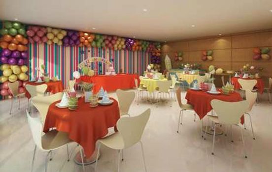 Foto 6 do Full Confort Residence, em Jacarepaguá / Rio de Janeiro oferecendo Churrasqueira, Espaço Gourmet, Espaço Zen, Forno de Pizza, Home Cinema, Piscina, Piscina Infantil, Playground, Salão de Festa, Salão de Jogos, Vestiário