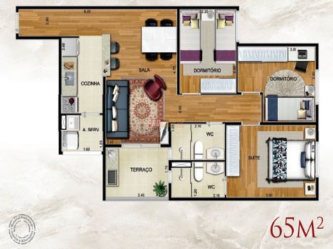 Foto 1 do(a) Apartamento de 3 quartos à venda em Vila Caraguatá, São Paulo
