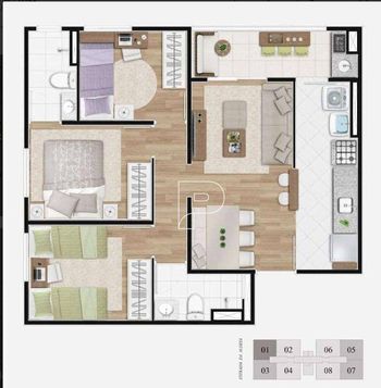 Foto 23 do(a) Apartamento de 3 quartos à venda em Jardim Marilu, Carapicuíba