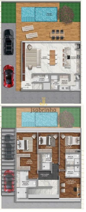 Foto 18 do(a) Casa em Condomínio de 4 quartos à venda em Praia do Estaleiro, Balneário Camboriú
