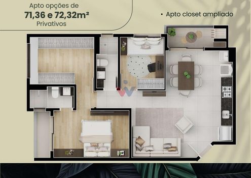 Foto 22 do(a) Apartamento de 2 quartos à venda em Estação, Araucária