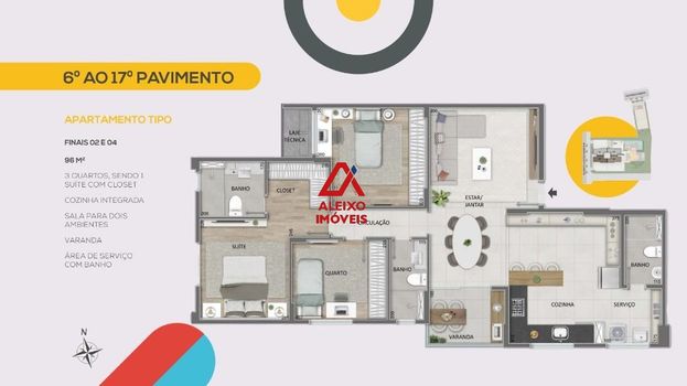 Foto 31 do(a) Apartamento de 3 quartos à venda em Buritis, Belo Horizonte