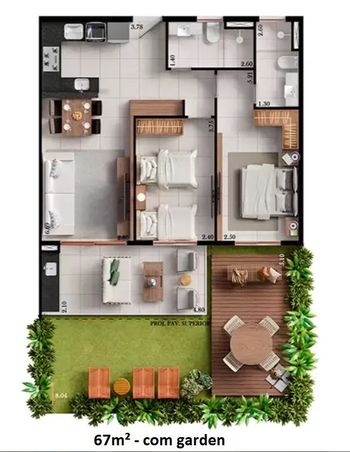 Foto 28 do(a) Apartamento de 1 quartos à venda em null, Aquiraz