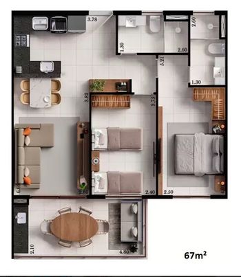 Foto 38 do(a) Apartamento de 1 quartos à venda em null, Aquiraz