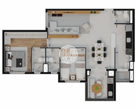 Foto 45 do(a) Apartamento de 1 quartos para alugar em Jardim Olhos D'Água II, Ribeirão Preto