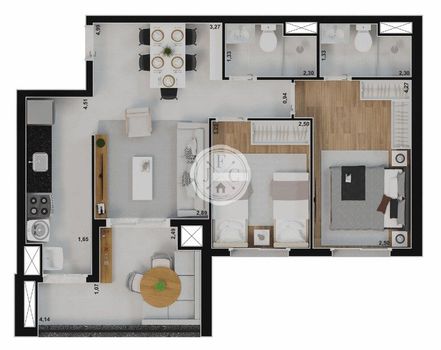 Foto 46 do(a) Apartamento de 1 quartos para alugar em Jardim Olhos D'Água II, Ribeirão Preto