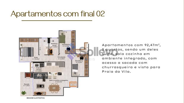 Foto 24 do(a) Apartamento de 3 quartos à venda em null, Imbituba