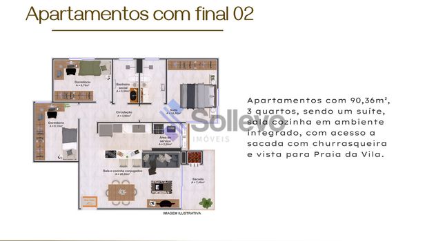 Foto 28 do(a) Apartamento de 3 quartos à venda em null, Imbituba