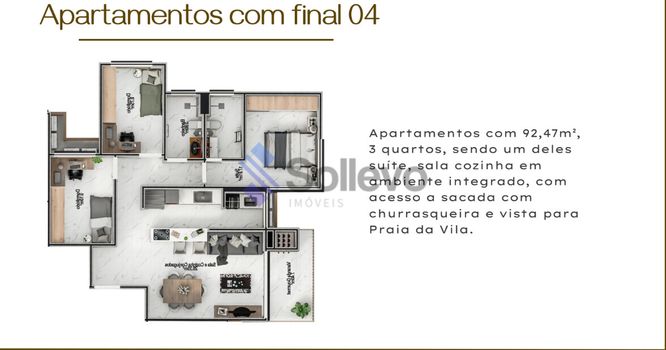 Foto 30 do(a) Apartamento de 3 quartos à venda em null, Imbituba