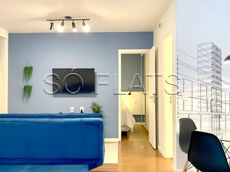 Foto 2 do(a) Flat de 1 quartos à venda em Cidade Monções, São Paulo