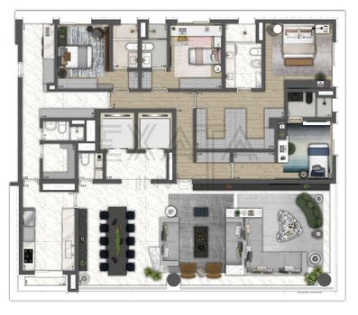 Foto 46 do(a) Flat de 4 quartos à venda em Ibirapuera, São Paulo