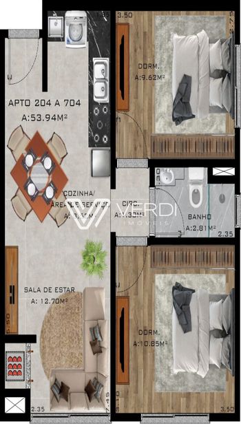 Foto 47 do(a) Apartamento de 3 quartos à venda em São Cristóvão, Passo Fundo