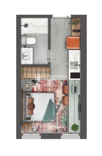 Foto 8 do(a) Loft de 1 quartos à venda em Floresta, Porto Alegre
