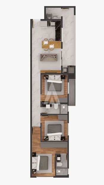 Foto 3 do(a) Apartamento de 2 quartos à venda em Bucarein, Joinville