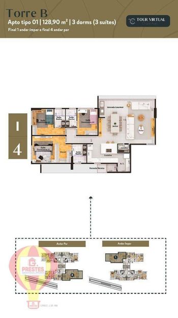 Foto 7 do(a) Apartamento de 2 quartos à venda em Jardim Maria José, Votorantim
