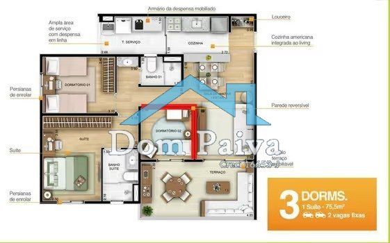 Foto 17 do(a) Apartamento de 3 quartos à venda em Parque Reboucas, São Paulo