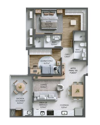 Foto 13 do(a) Apartamento de 3 quartos à venda em Vila Operária, Itajaí