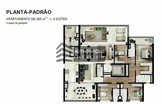 Foto 49 do(a) Cobertura de 4 quartos à venda em Chácara Itaim, São Paulo