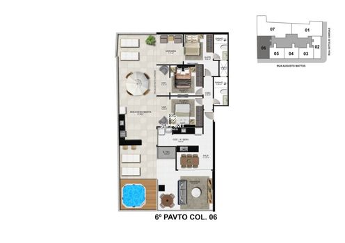 Foto 5 do(a) Apartamento de 3 quartos à venda em Centro, Guarapari
