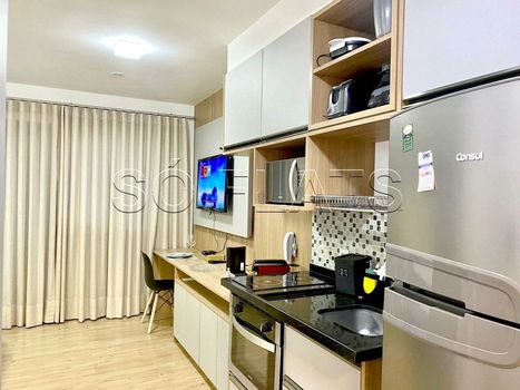Foto 2 do(a) Flat de 1 quartos à venda em Indianópolis, São Paulo