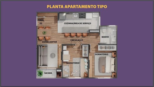 Foto 10 do(a) Apartamento de 2 quartos à venda em Vila Rural, Rio Grande