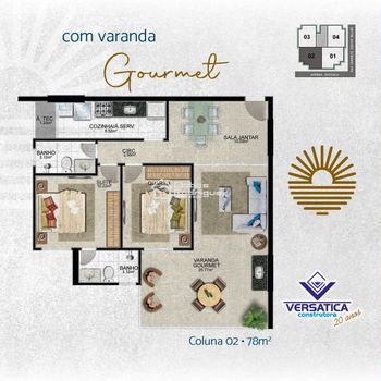 Foto 6 do(a) Apartamento de 2 quartos à venda em Praia do Morro, Guarapari