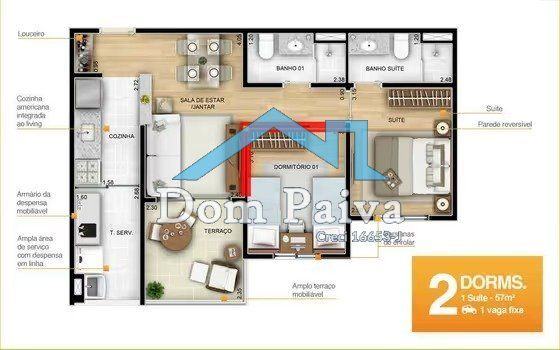 Foto 17 do(a) Apartamento de 2 quartos à venda em Parque Reboucas, São Paulo