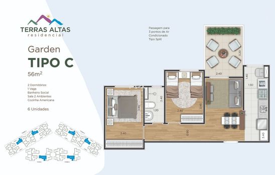 Foto 30 do(a) Apartamento de 2 quartos à venda em Pompéia, Piracicaba