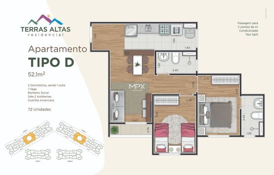 Foto 33 do(a) Apartamento de 2 quartos à venda em Pompéia, Piracicaba