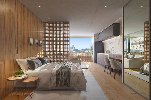 Foto 5 do(a) Flat de 1 quartos à venda em Humaitá, Rio de Janeiro