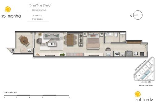 Foto 48 do(a) Flat de 1 quartos à venda em Humaitá, Rio de Janeiro