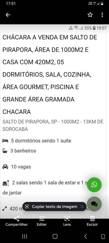 Foto 34 do(a) Fazenda / Sítio / Chácara de 5 quartos à venda em null, Salto de Pirapora