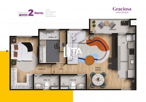 Foto 16 do(a) Apartamento de 2 quartos à venda em Mansões Santo Antônio, Campinas