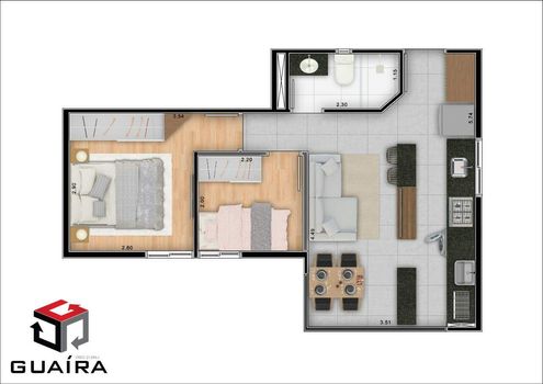 Foto 33 do(a) Apartamento de 2 quartos à venda em Vila Príncipe de Gales, Santo André