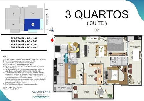 Foto 3 do(a) Apartamento de 3 quartos à venda em Piratininga, Niterói