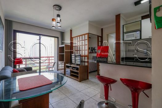 Foto 1 do(a) Flat de 1 quartos à venda em Moema, São Paulo