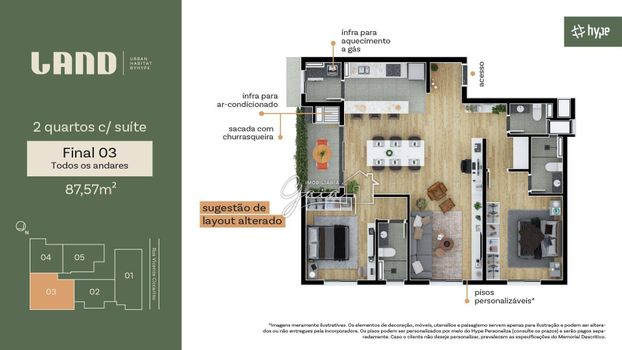 Foto 37 do(a) Apartamento de 2 quartos à venda em Boa Vista, Curitiba