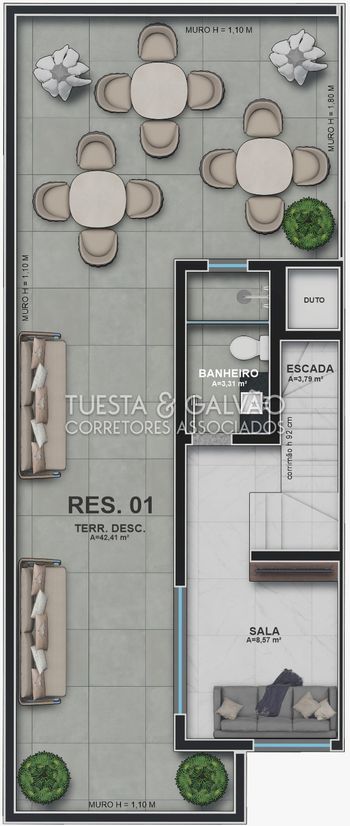 Foto 16 do(a) Casa em Condomínio de 3 quartos à venda em Água Verde, Curitiba