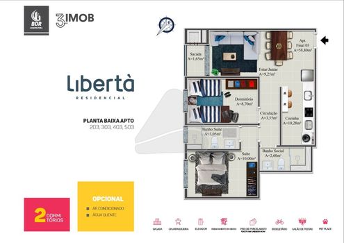 Foto 16 do(a) Apartamento de 2 quartos à venda em São Cristóvão, Passo Fundo