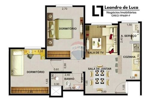 Foto 15 do(a) Apartamento de 2 quartos à venda em Zona Predominantemente Residencial Dois ( ZPR 2), Nova Odessa