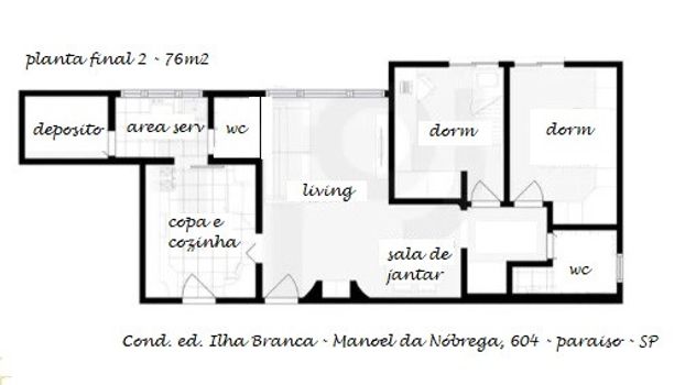 Foto 8 do(a) Apartamento de 2 quartos para alugar em Paraíso, São Paulo