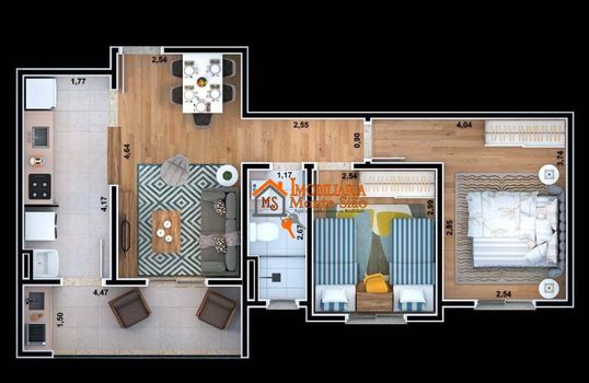 Foto 4 do(a) Apartamento de 2 quartos à venda em Vila Nova Bonsucesso, Guarulhos
